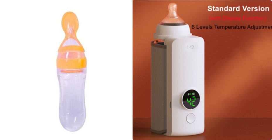 Portable Wireless Baby Bottle Warmer – USB Rechargeable Heating Bag with Constant Temperature & Universal Bottle Fit