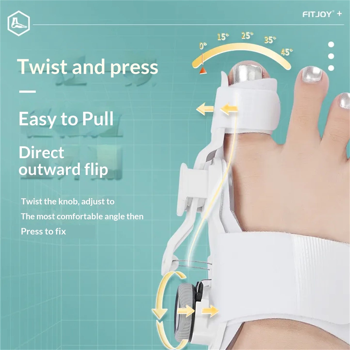 Toe Orthosis Adjustable Knob For Men And Women