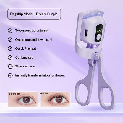 Electric Heated Eyelash Curler Portable Styling