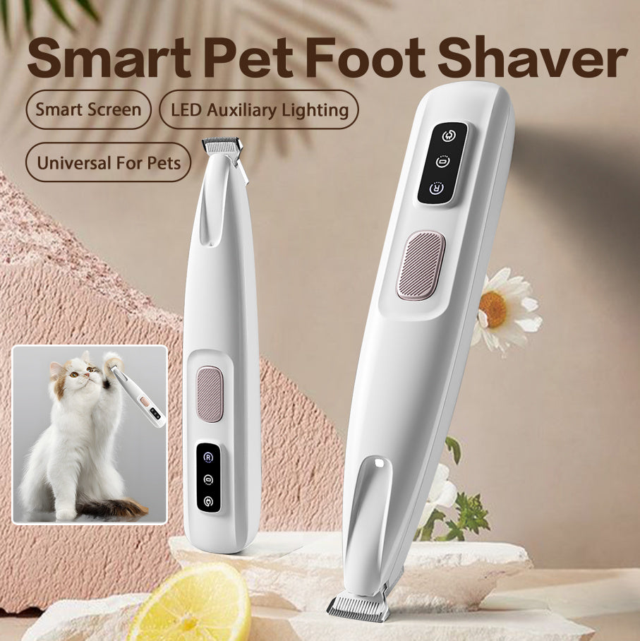 2025 Rechargeable Pet Paw Trimmer – Quiet, Cordless & Waterproof Grooming Clippers with LED Light for Precision