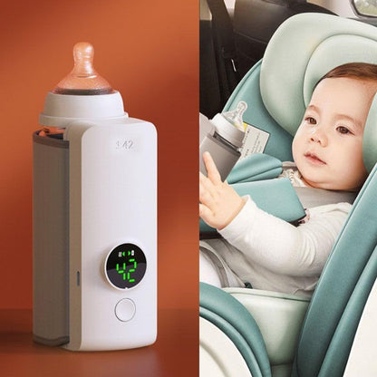 Portable Wireless Baby Bottle Warmer – USB Rechargeable Heating Bag with Constant Temperature & Universal Bottle Fit