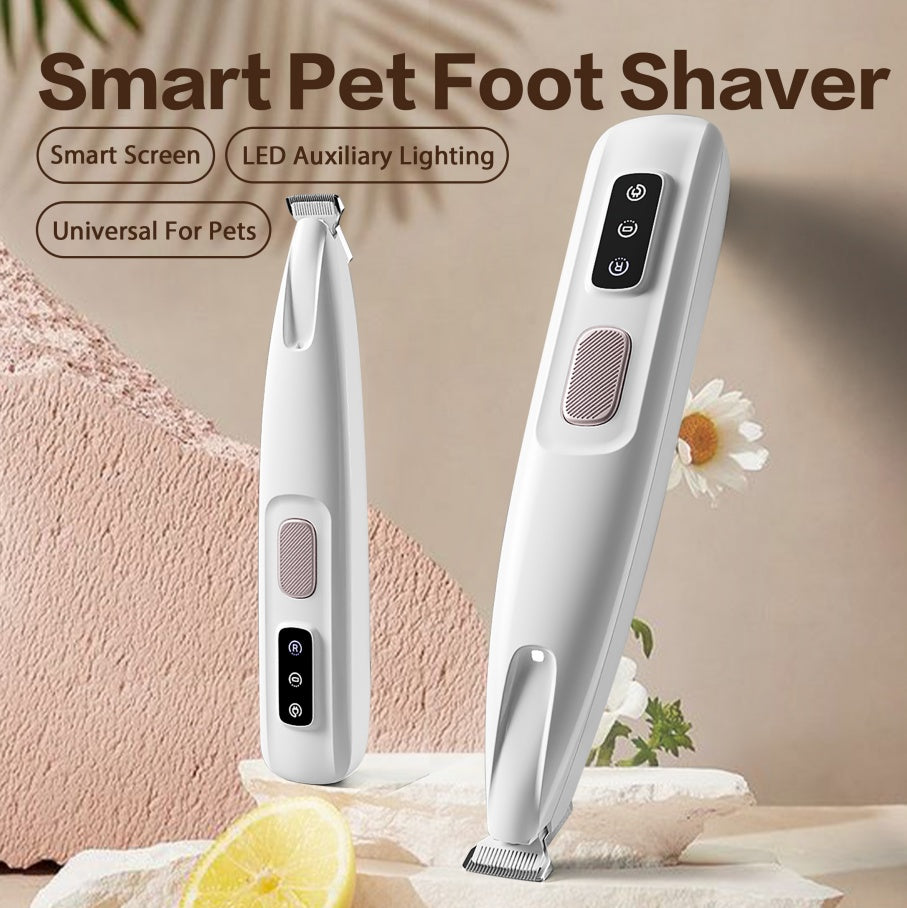 2025 Rechargeable Pet Paw Trimmer – Quiet, Cordless & Waterproof Grooming Clippers with LED Light for Precision