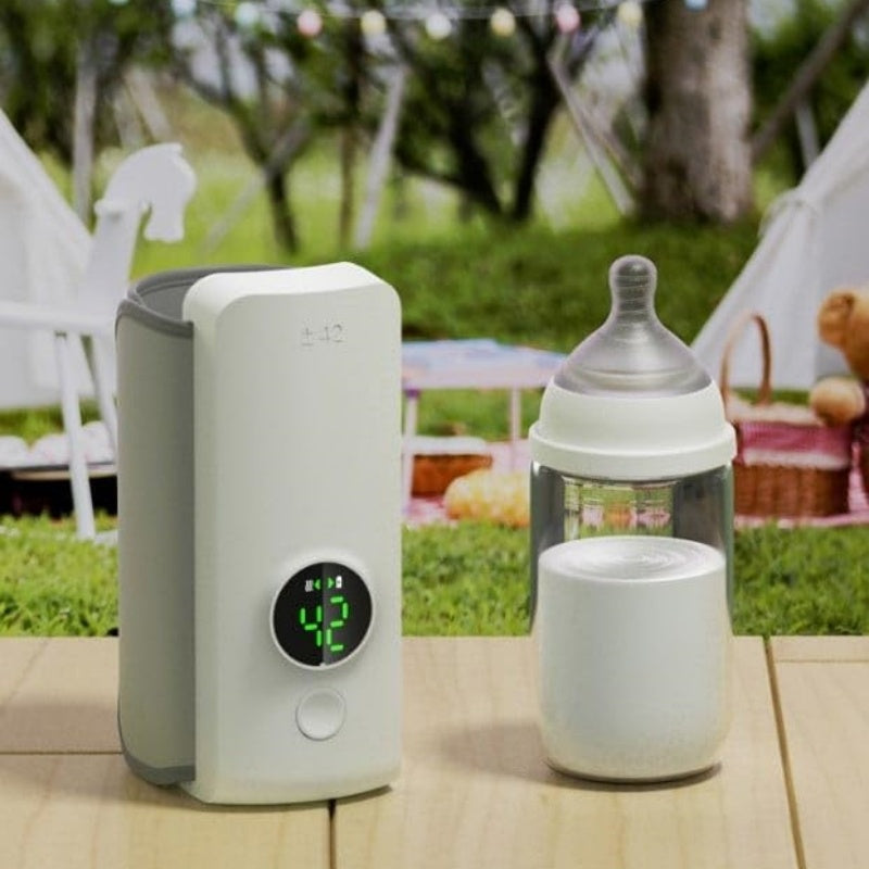 Portable Wireless Baby Bottle Warmer – USB Rechargeable Heating Bag with Constant Temperature & Universal Bottle Fit