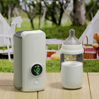 Portable Wireless Baby Bottle Warmer – USB Rechargeable Heating Bag with Constant Temperature & Universal Bottle Fit