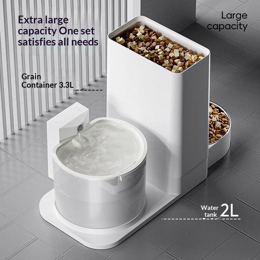 Wireless Thermostatic Cat Water Dispenser With 2-in-1 Drinking Feature