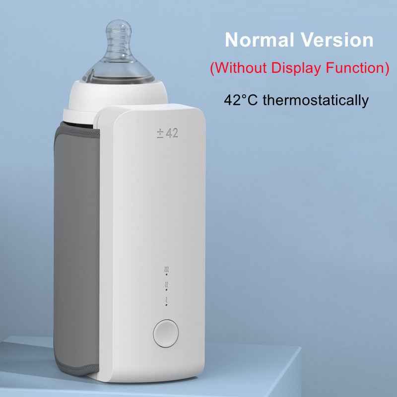 Portable Wireless Baby Bottle Warmer – USB Rechargeable Heating Bag with Constant Temperature & Universal Bottle Fit
