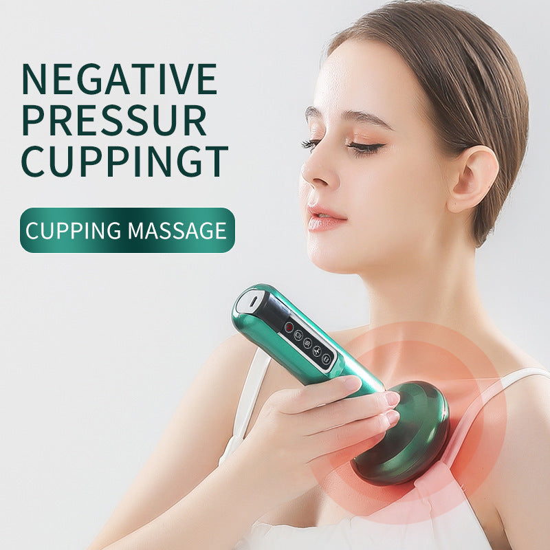 Electric Vacuum Cupping Massager – Anti-Cellulite Suction Cup for Gua Sha, Body Massage, Fat Burning & Slimming