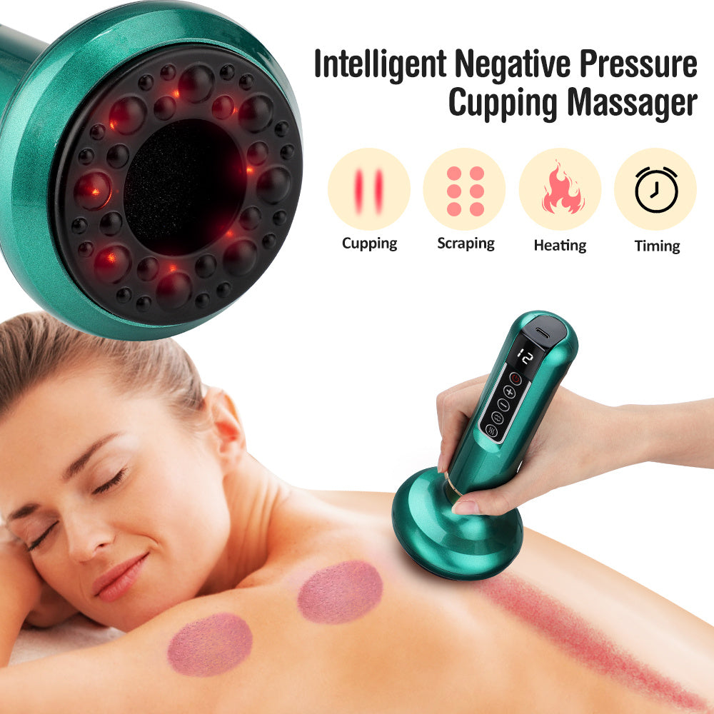 Electric Vacuum Cupping Massager – Anti-Cellulite Suction Cup for Gua Sha, Body Massage, Fat Burning & Slimming