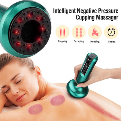 Electric Vacuum Cupping Massager – Anti-Cellulite Suction Cup for Gua Sha, Body Massage, Fat Burning & Slimming
