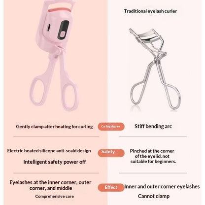 Electric Heated Eyelash Curler Portable Styling
