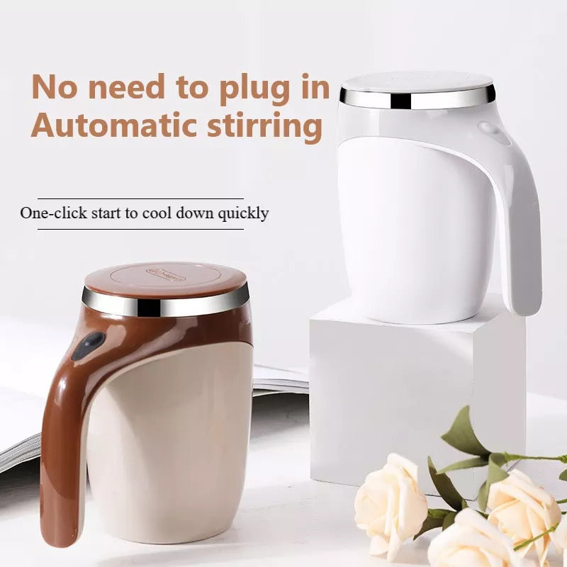 Rechargeable Automatic Stirring Coffee Cup – Magnetic Self-Stirring Mug for Coffee, Milkshakes